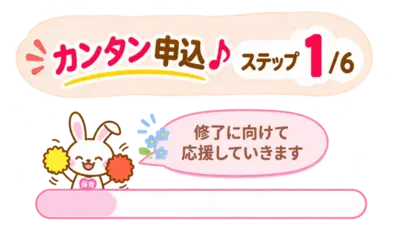 カンタン申込ステップ1/6